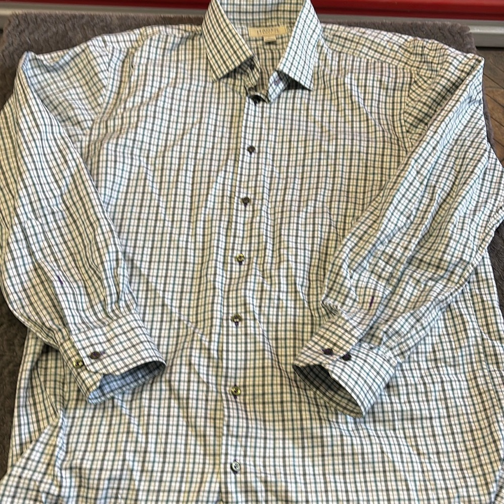 Hagen long sleeve button up size xL BAUMWOLLE cotton, beautiful peace one wants